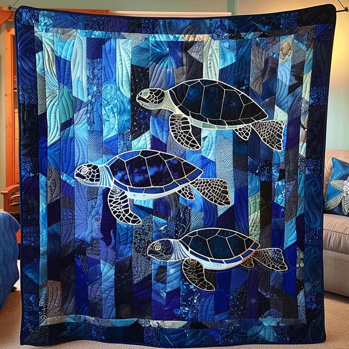 Aqua Adventure Quilted Blanket NCU0TL701