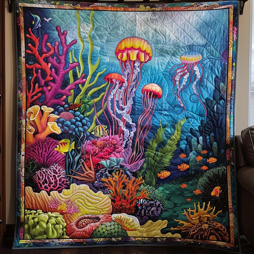 Aquatic Majesty Quilted Blanket NCU0DK212