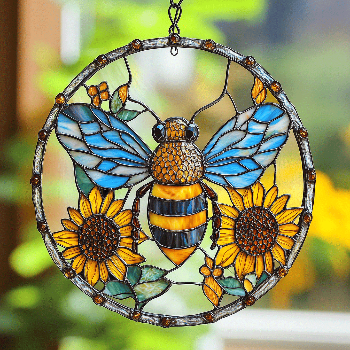 Blue Light Buzz - Window Hanging Suncatcher NCU0TH026