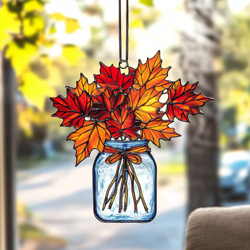 Bountiful Maple Leaves - Window Hanging Suncatcher NCU0PD105