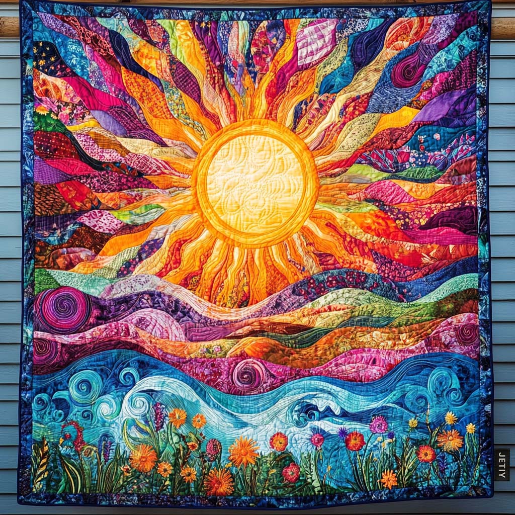 Golden Horizon Quilted Blanket NCU0NT1109 – Seamnest