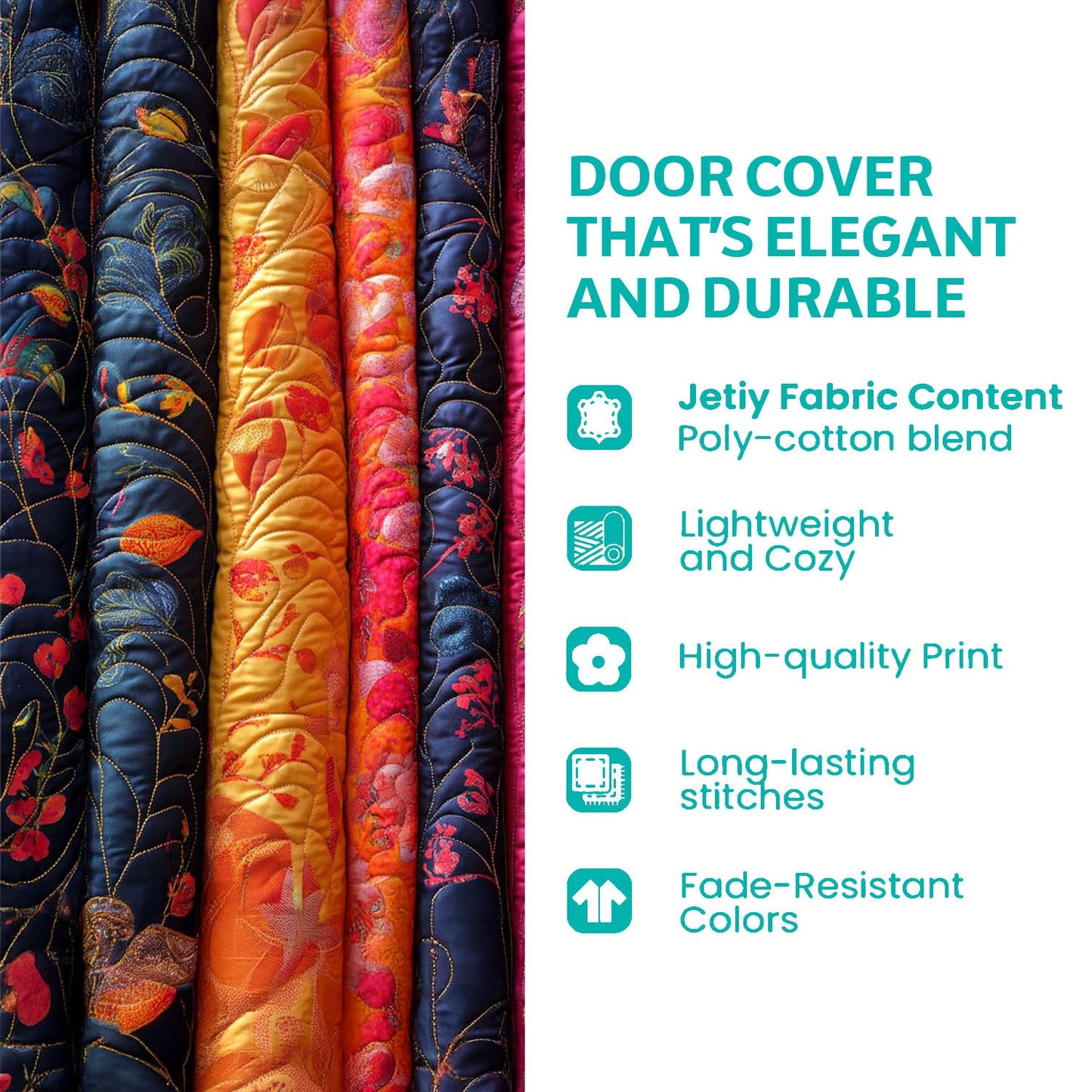 Snowbound Steamline Quilted Door Cover NCU0XD1589