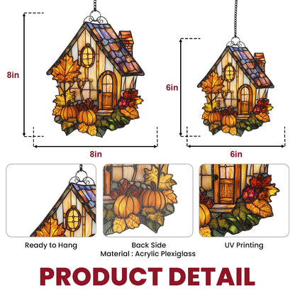 Thanksgiving House Glow - Window Hanging Suncatcher NCU0PD098