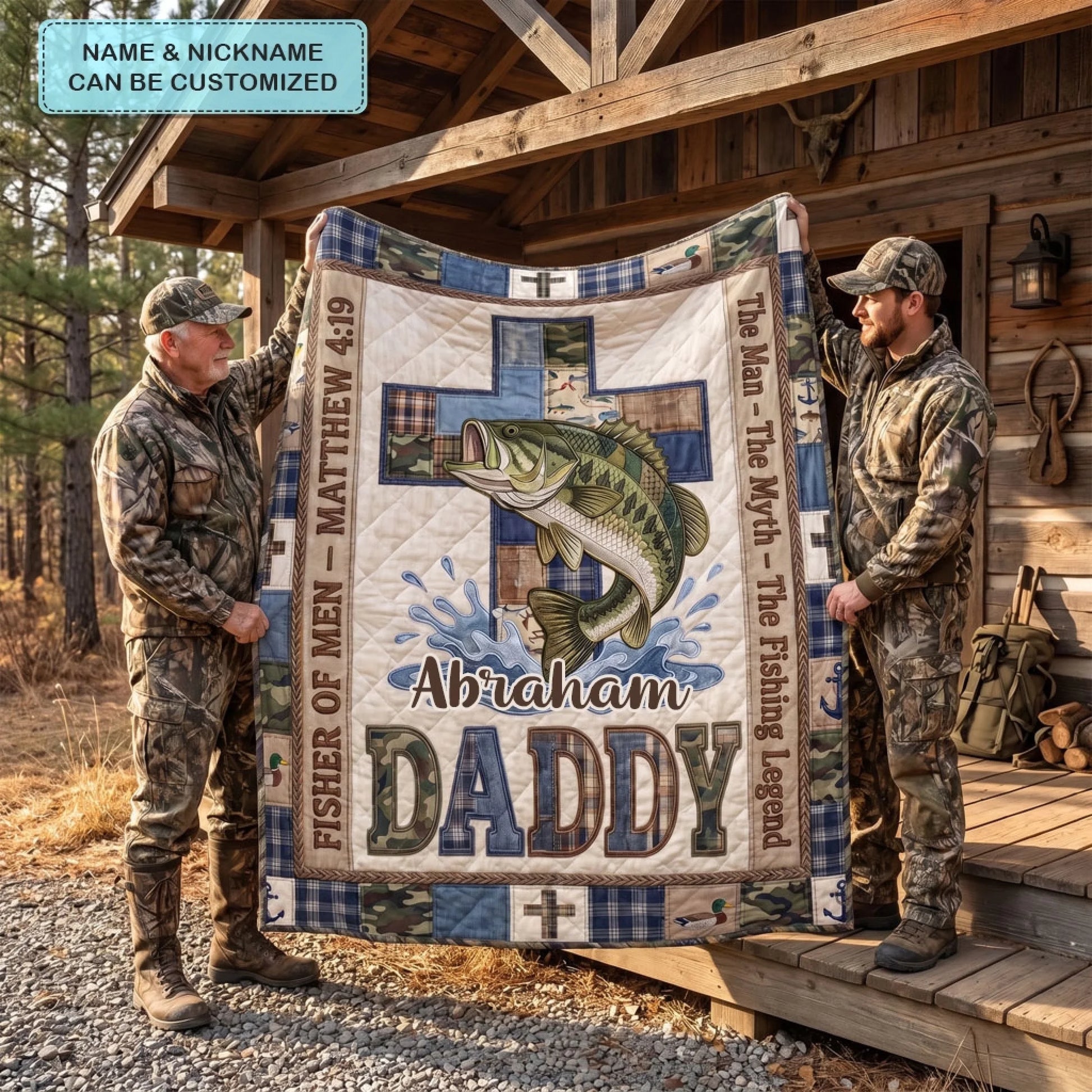 American Hunter Devotion Quilted Blanket SN0PT063_DADDY
