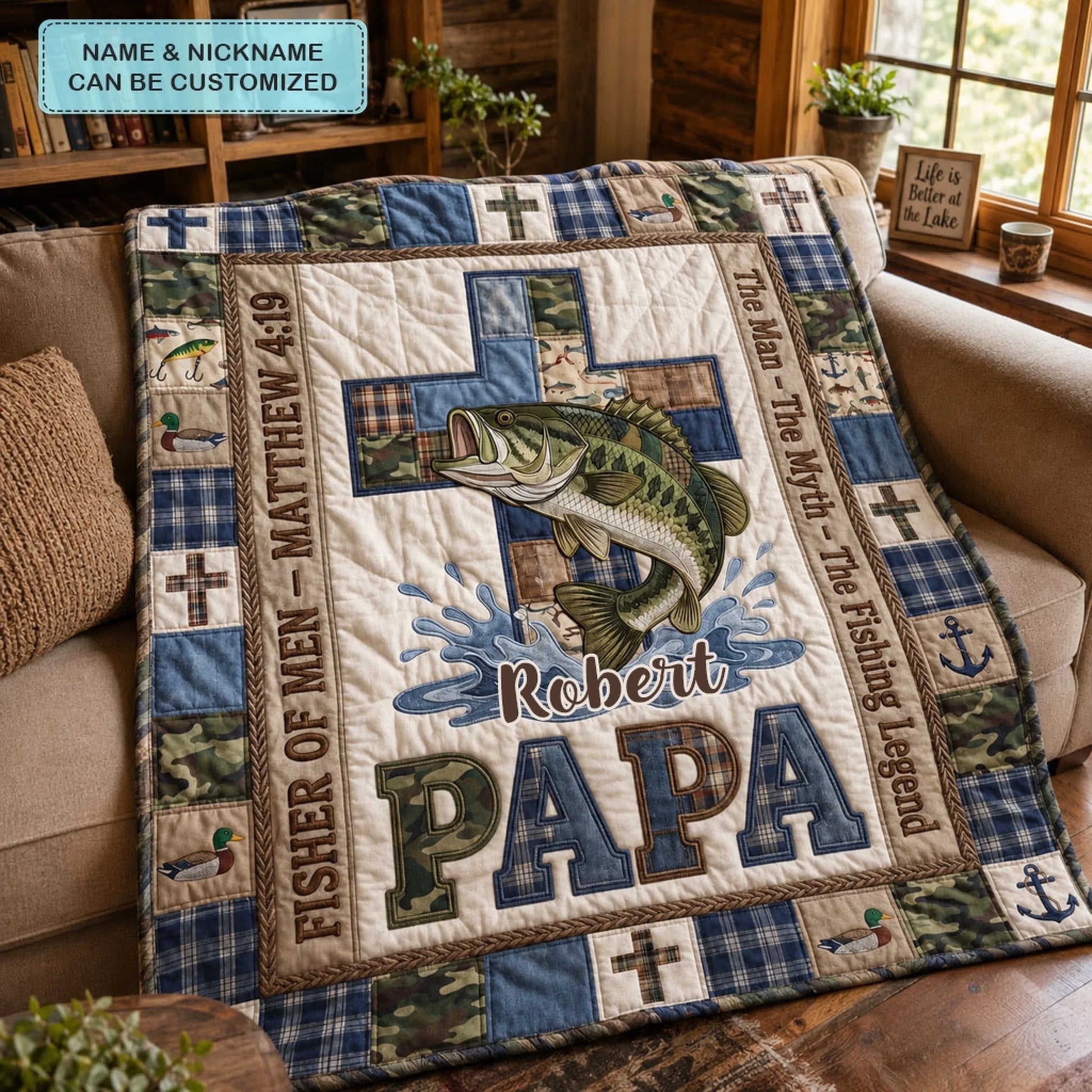 American Hunter Devotion Quilted Blanket SN0PT063_PAPA