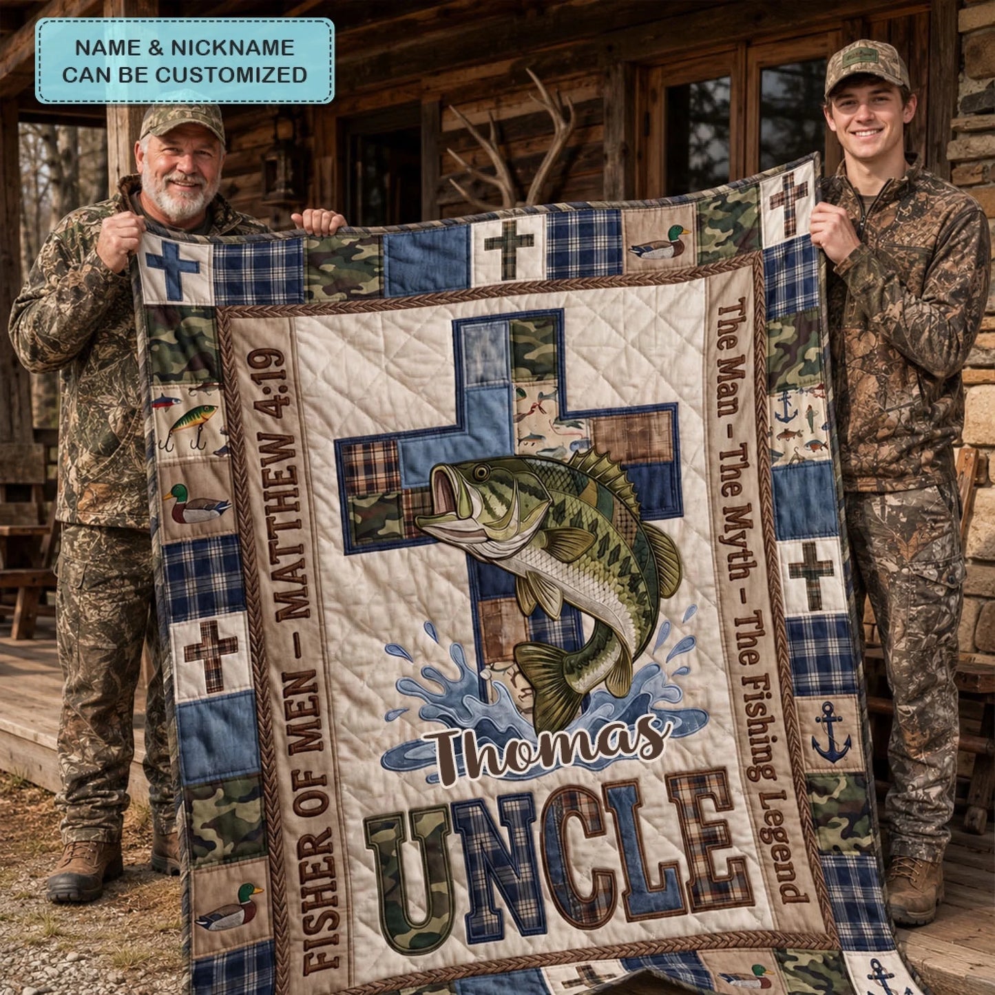 American Hunter Devotion Quilted Blanket SN0PT063_UNCLE