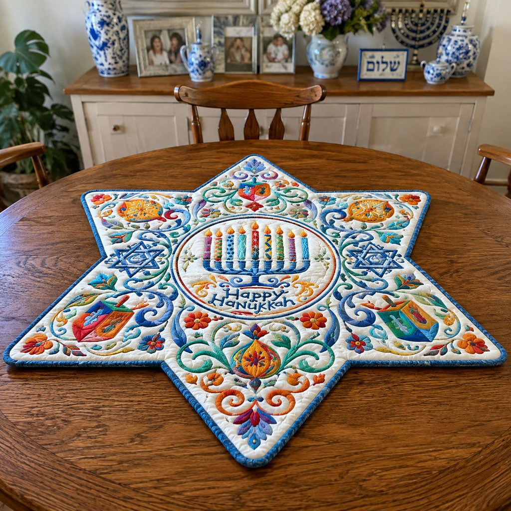 A Celebration of Heritage Custom Shape Quilted Table Topper SN0PT769