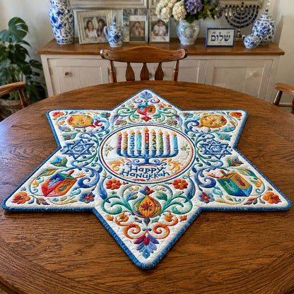 A Celebration of Heritage Custom Shape Quilted Table Topper SN0PT769