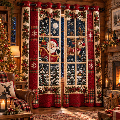 A Classic Holiday Quilted Curtains SN0PT1082