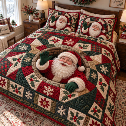 A Heritage Christmas 3-Piece Quilted Bedding Set SN0PT1147