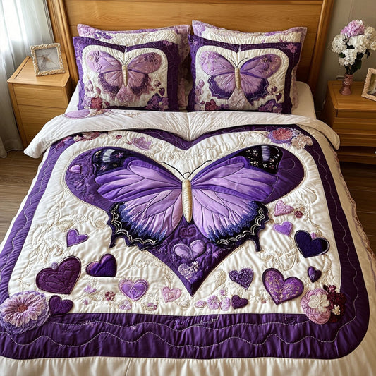 A Love That Takes Flight 3-Piece Quilted Bedding Set NCU0PT2994