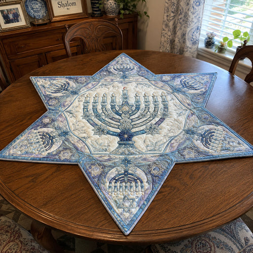 A Season to Remember Custom Shape Quilted Table Topper SN0PT771