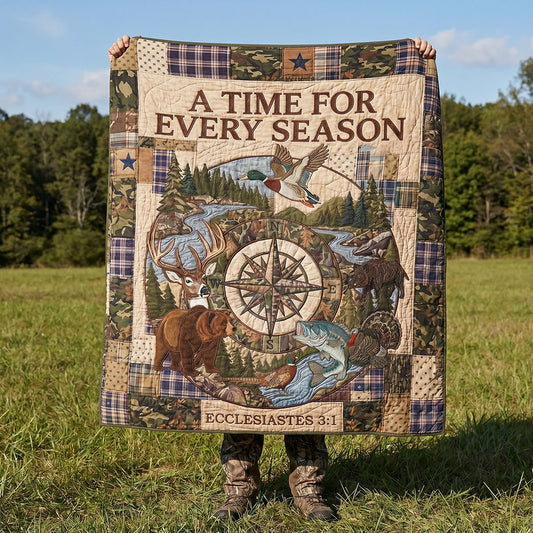A Time For Every Season - Guided By Grace Quilted Blanket SN0PT053