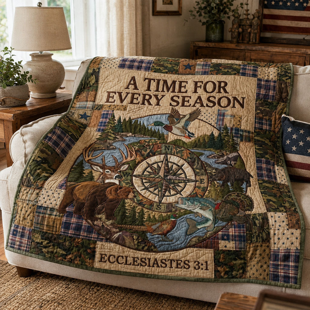 A Time For Every Season - Guided By Grace Quilted Blanket SN0PT053