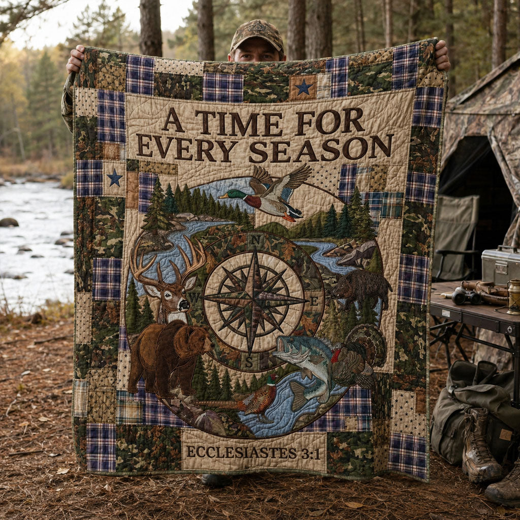 A Time For Every Season - Guided By Grace Quilted Blanket SN0PT053