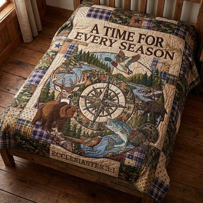 A Time For Every Season - Guided By Grace Quilted Blanket SN0PT053
