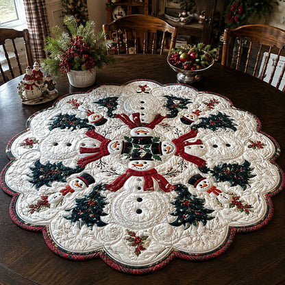 A Traditional Christmas Story Custom Shape Quilted Table Topper SN0PT690