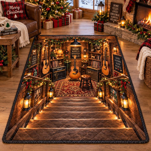 Acoustic Holiday Lounge Area Rug SN0DV863