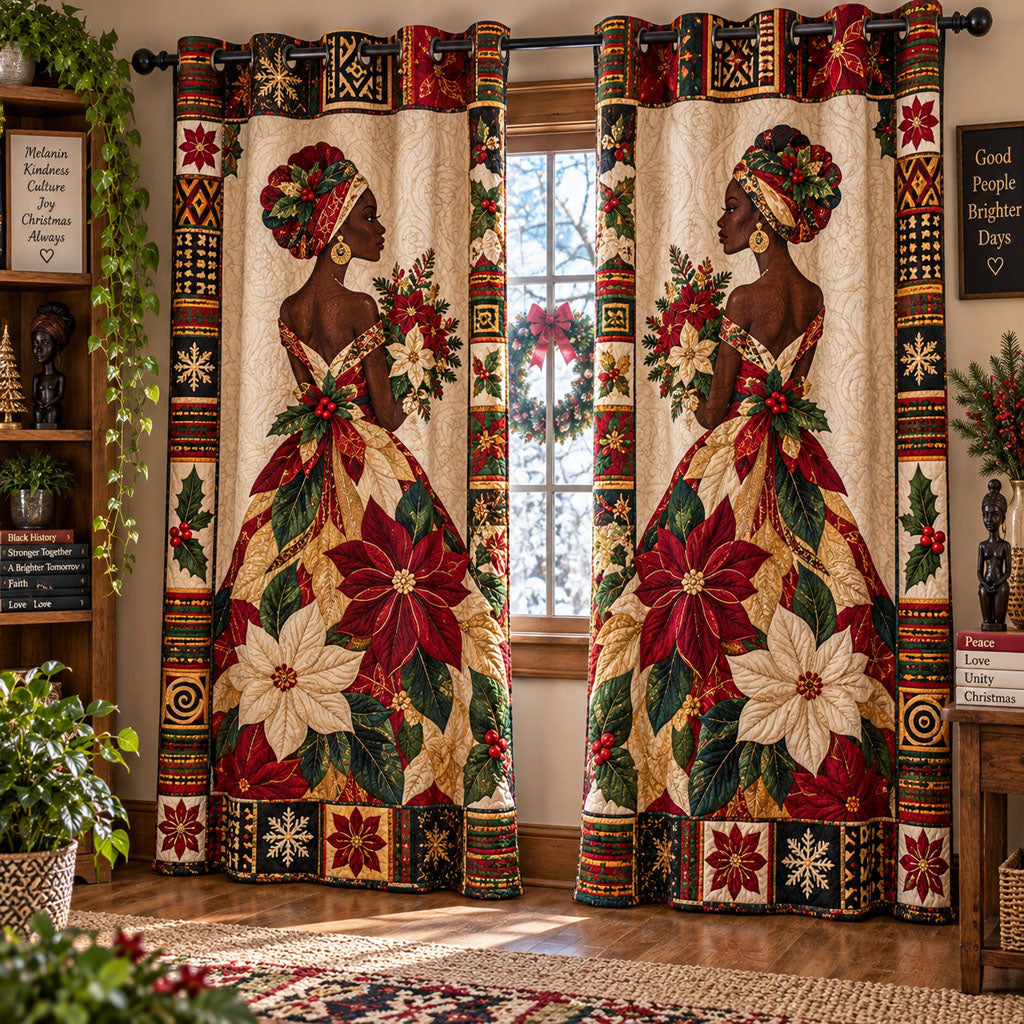 African Holiday Royalty Quilted Curtains SN0PT1270