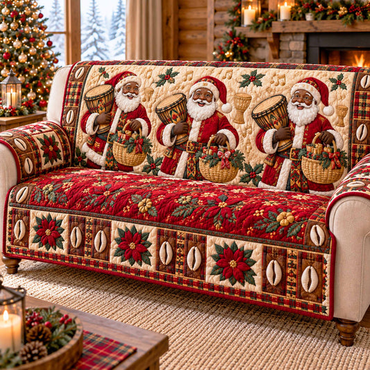 African Santa Joy Quilted Sofa Cover SN0TD839