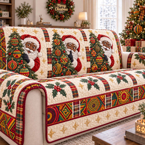 African Santa Quilted Sofa Cover SN0TD834