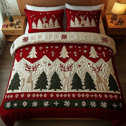 Alpine Bliss 3-Piece Quilted Bedding Set NCU0VH464