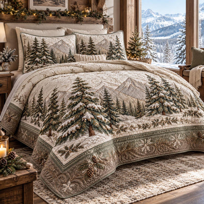 Alpine Forest Escape 3-Piece Quilted Bedding Set SN0DV937