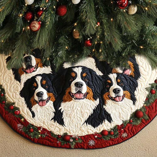 Alpine Ridge Quilted Christmas Tree Skirt NCU0PT2586