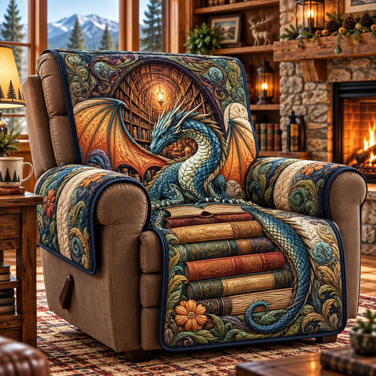 Amber Archway Dragon Quilted Sofa Cover SN0PT1436