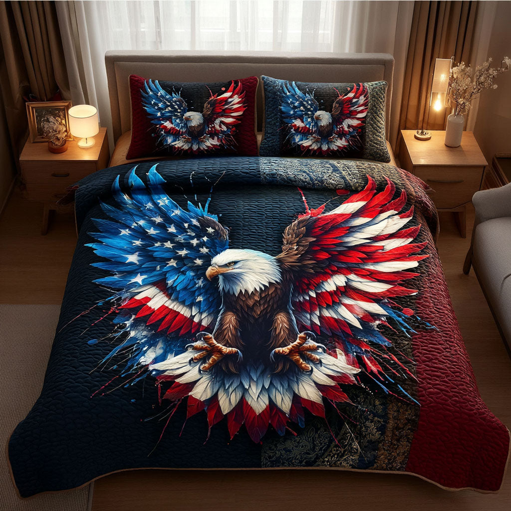 American Eagle 3-Piece Quilted Bedding Set NCU0DK8449