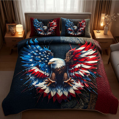 American Eagle 3-Piece Quilted Bedding Set NCU0DK8449