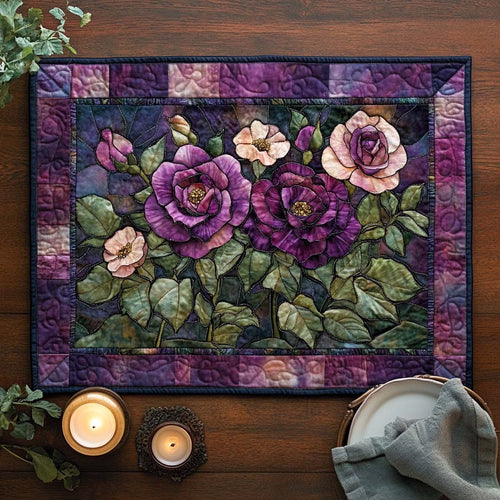 Amethyst Bloom Quilted Place Mat NCU0DV3801