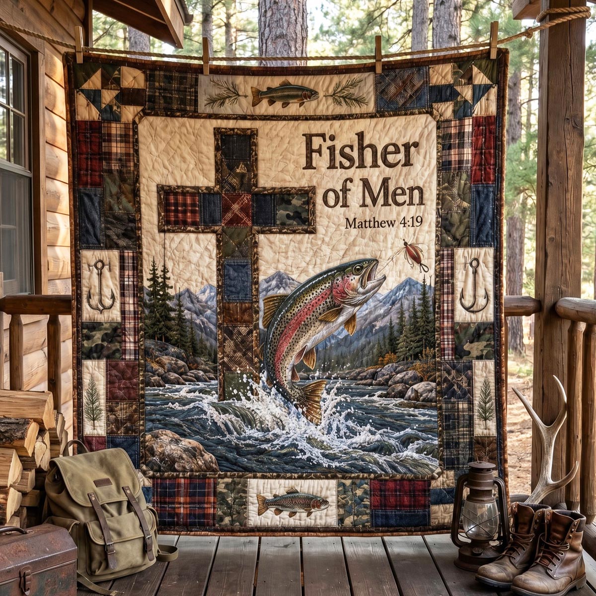 Anchored In Christ Quilted Blanket SN0DV048