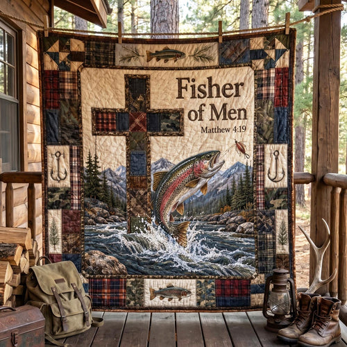 Anchored In Christ Quilted Blanket SN0DV048