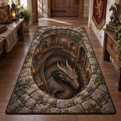 Ancient Burrow Dragon Area Rug SN0DV737