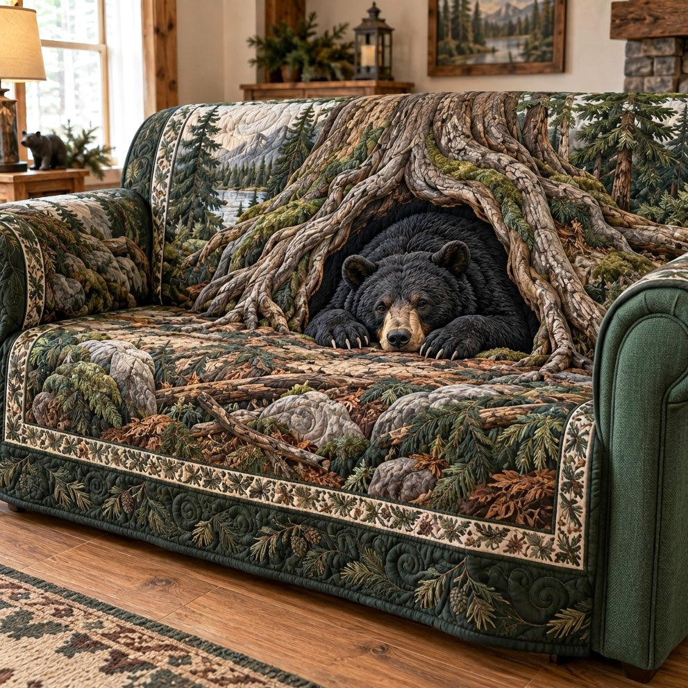 Ancient Grove Quilted Sofa Cover SN0TV317