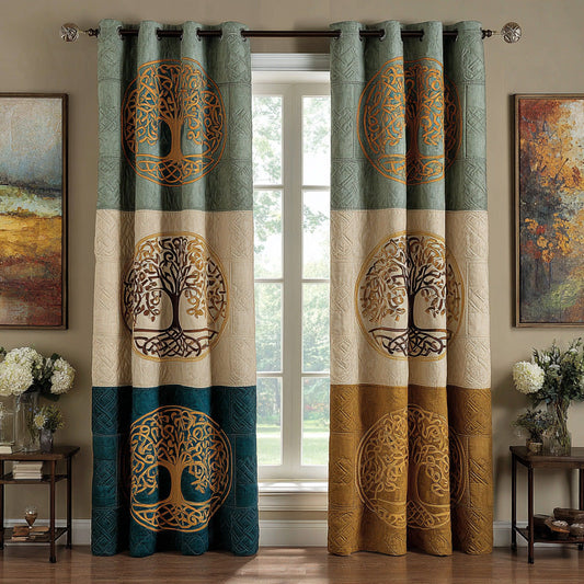 Ancient Roots Quilted Curtains NCU0DH807