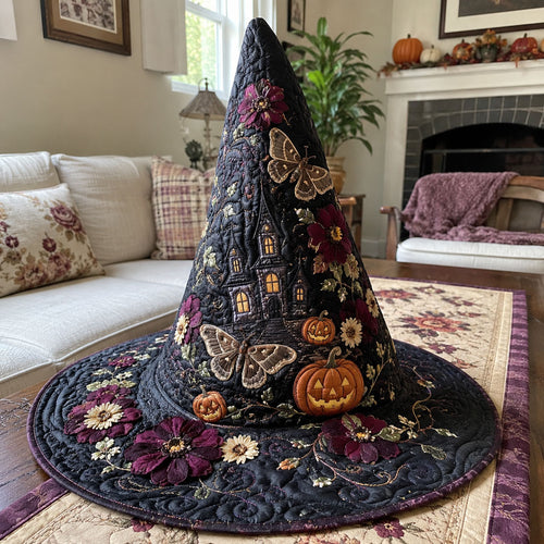 Antique Afterdark Quilted Witch Hat SN0PT591