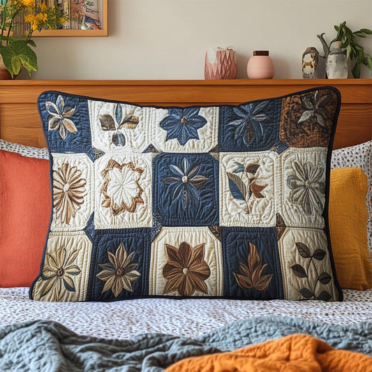 Antique Bloom Quilted Bedding Pillow Case NCU0NVH341