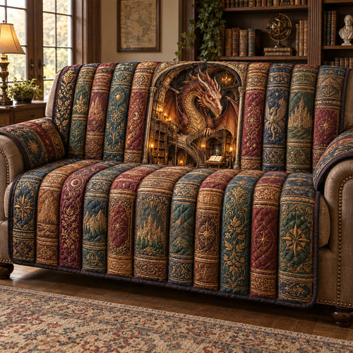 Arcane Guardian Quilted Sofa Cover SN0TV840