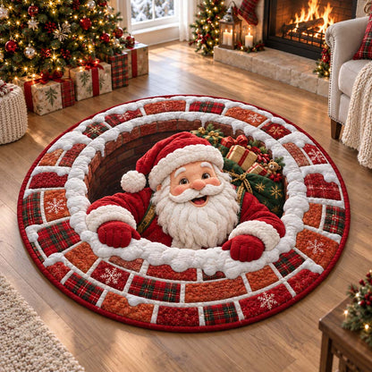 Arrival Santa Quilted Round Mat SN0HH0434
