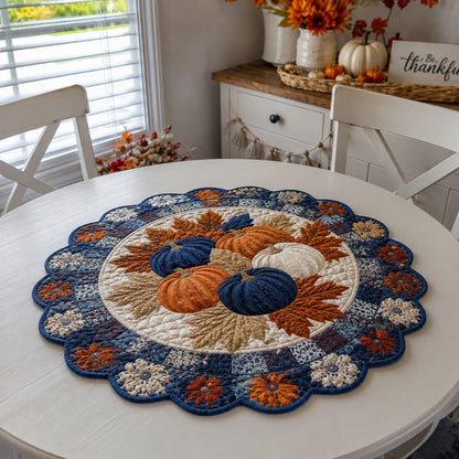 Autumn Garden Grace Custom Shape Quilted Table Topper SN0PT447