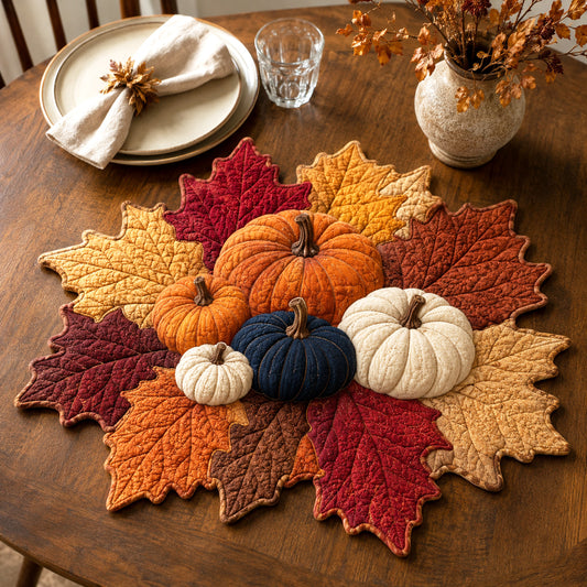 Autumn Abundance Custom Shape Quilted Placemat SN0TV028