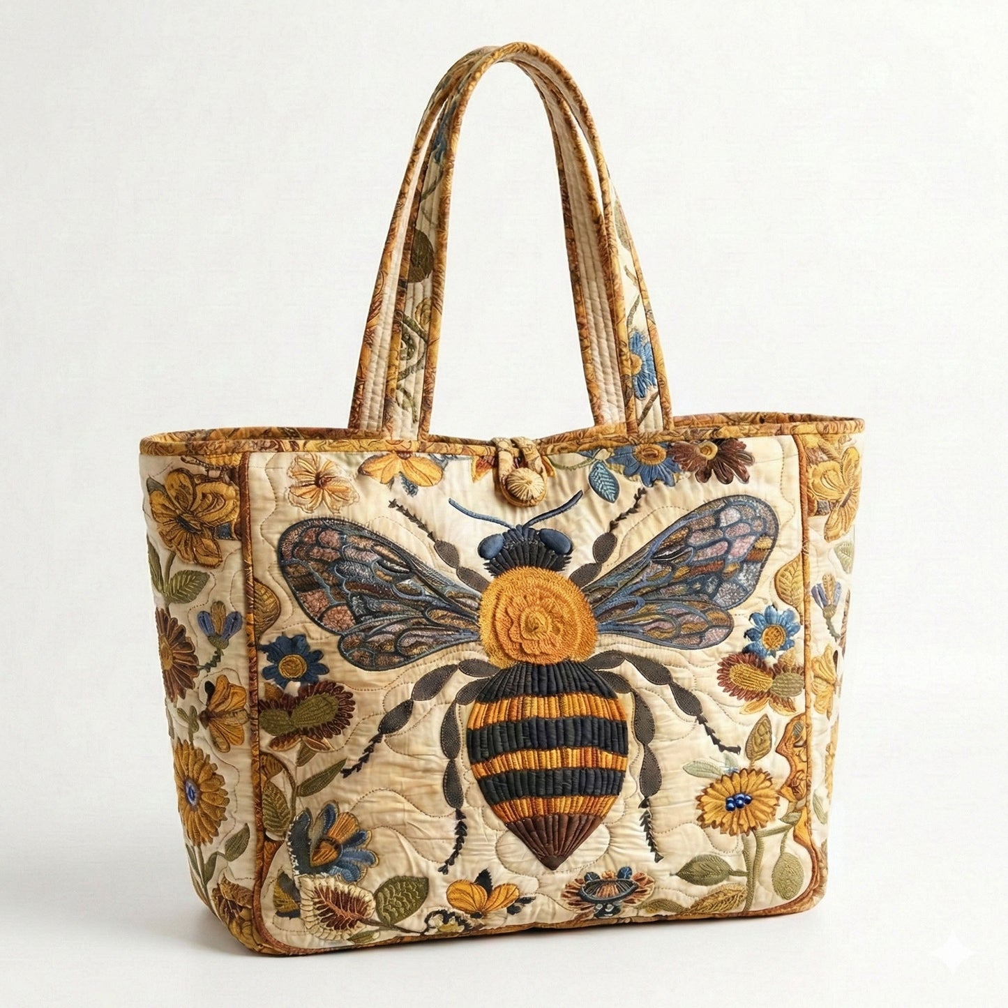 Autumn Bloom Bee Quilted Classic Tote Bag SN0NT021