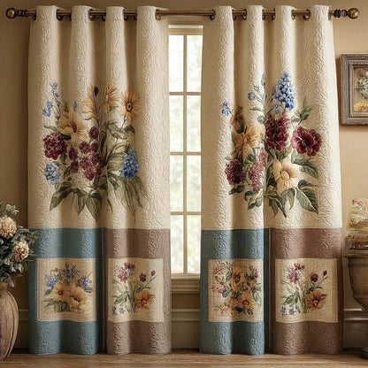 Autumn Bouquet Quilted Curtains NCU0QQ334