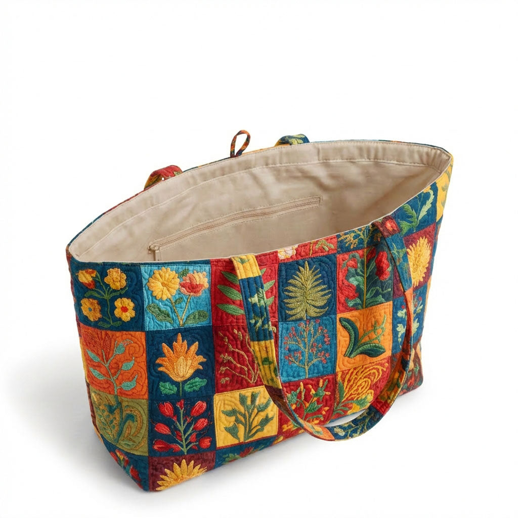 Autumn Charm Quilted Classic Tote Bag SN0K005