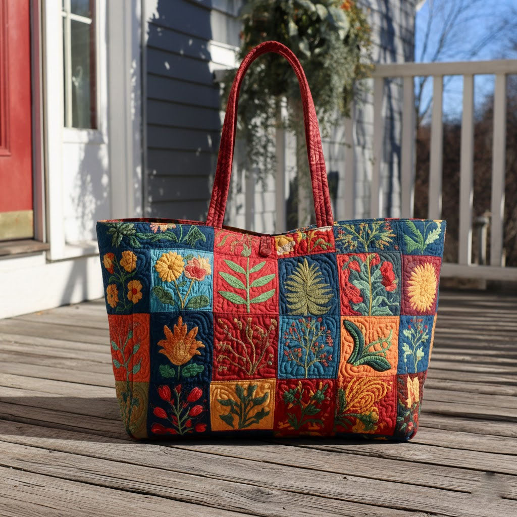 Autumn Charm Quilted Classic Tote Bag SN0K005