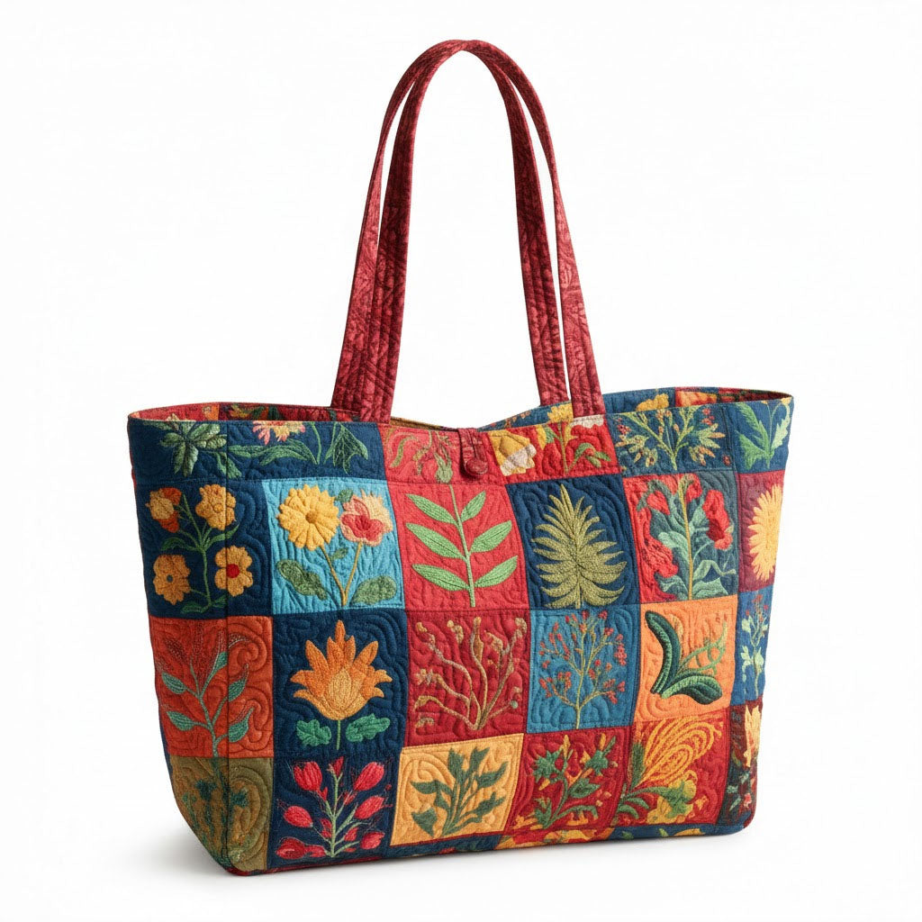 Autumn Charm Quilted Classic Tote Bag SN0K005
