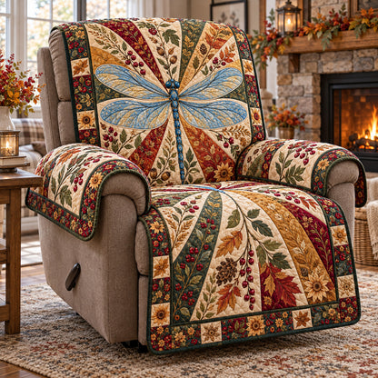 Autumn Dragonfly Quilted Sofa Cover SN0TV904