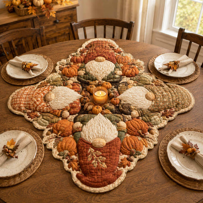 Autumn Haven Custom Shape Quilted Table Topper SN0TD080